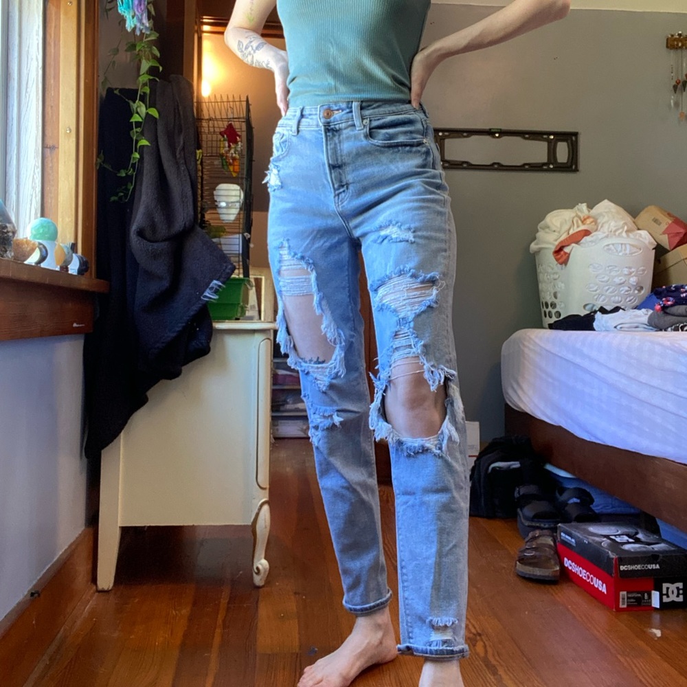 AE mom jeans